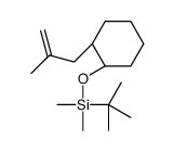 tert-butyl-dimethyl-[(1R,2S)-2-(2-methylprop-2-enyl)cyclohexyl]oxysilane结构式