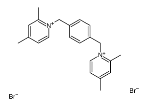 1-[[4-[(2,4-dimethylpyridin-1-ium-1-yl)methyl]phenyl]methyl]-2,4-dimethylpyridin-1-ium,dibromide结构式