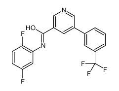 N-(2,5-二氟苯基)-5-[3-(三氟甲基)苯基]-3-吡啶羧酰胺结构式