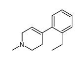 1-methyl-4-(2'-ethylphenyl)-1,2,3,6-tetrahydropyridine结构式