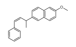 (Z)-2-methoxy-6-(4-phenylbut-3-en-2-yl)naphthalene结构式