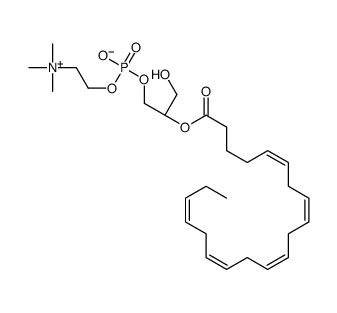 2-Eicosapentaenoyl-sn-glycerol-3-phosphocholine structure