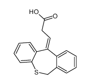 (E)-3-(6,11-Dihydrodibenzo(b,e)thiepin-11-ylidene)propionic acid结构式