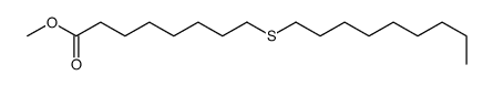 methyl 8-nonylsulfanyloctanoate Structure