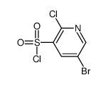 5-bromo-2-chloropyridine-3-sulfonyl chloride Structure