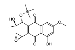 (1RS,2RS,3SR,4SR)-3,4-epoxy-1,2,3,4-tetrahydro-2,5-dihydroxy-7-methoxy-2-methyl-1-(trimethylsiloxy)-9,10-anthraquinone Structure