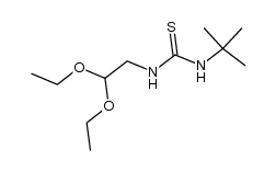 1-tert-butyl-3-(2,2-diethoxyethyl)thiourea Structure