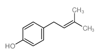 Phenol,4-(3-methyl-2-buten-1-yl)- structure