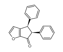 (4R,5S)-4,5-diphenyl-4H-cyclopenta[b]furan-6(5H)-one Structure