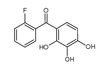 (2-fluorophenyl)(2,3,4-trihydroxy-phenyl)methanone Structure