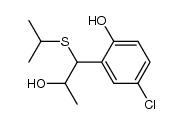 4-chloro-2-[2-hydroxy-1-(isopropylthio)propyl]phenol Structure