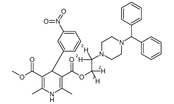 S-(+)-Manidipine-d4 Structure