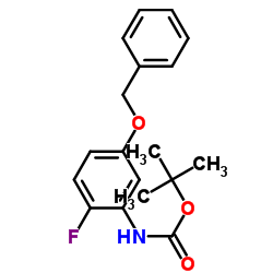 N-BOC-5--BENZYLOXY-2-FLUOROANILINE结构式