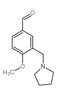 4-methoxy-3-(pyrrolidin-1-ylmethyl)benzaldehyde Structure