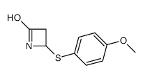 4-(4-methoxyphenyl)sulfanylazetidin-2-one结构式