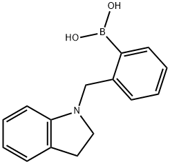 (2-(indolin-1-ylmethyl)phenyl)boronic acid structure