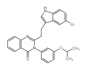 2-[2-(5-溴-1H-吲哚-3-基)乙基]-3-[3-(1-甲基乙氧基)苯基]-4-(3H-)-喹唑啉酮图片