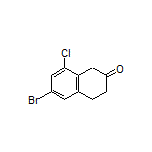 6-Bromo-8-chloro-3,4-dihydronaphthalen-2(1H)-one Structure