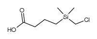 4-(chloromethyl-dimethyl-silanyl)-butyric acid结构式