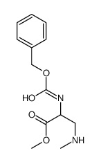 3-(甲基氨基)-n-[(苯基甲氧基)羰基]-l-丙氨酸甲酯结构式