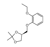 (R)-3-O-(o-Ethoxyphenyl)-1,2-O-isopropyliden-glycerol结构式