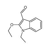 1H-Indole-3-carboxaldehyde,2-ethoxy-1-ethyl-(9CI) picture