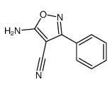 5-amino-3-phenyl-1,2-oxazole-4-carbonitrile structure