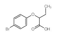 2-(4-Bromophenoxy)butanoic acid structure