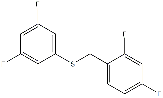 1-[(2,4-difluorophenyl)methylsulfanyl]-3,5-difluorobenzene结构式
