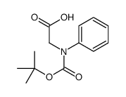 2-[N-[(2-methylpropan-2-yl)oxycarbonyl]anilino]acetic acid structure