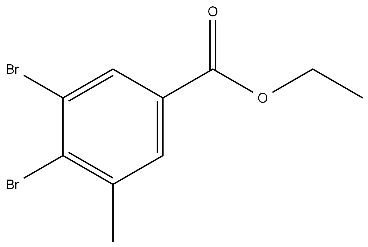 Ethyl 3,4-dibromo-5-methylbenzoate Structure