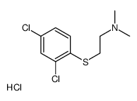 2-(2,4-dichlorophenyl)sulfanyl-N,N-dimethylethanamine,hydrochloride Structure