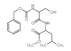 methyl 2-[(3-hydroxy-2-phenylmethoxycarbonylamino-propanoyl)amino]-4-methyl-pentanoate结构式