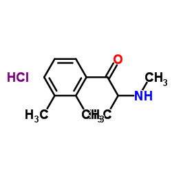 2,3-Dimethylmethcathinone (hydrochloride) Structure