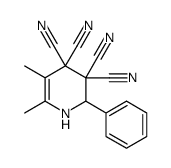 5,6-dimethyl-2-phenyl-1,2-dihydropyridine-3,3,4,4-tetracarbonitrile结构式