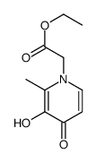 1(4H)-Pyridineacetic acid, 3-hydroxy-2-methyl-4-oxo-, ethyl ester (9CI) Structure