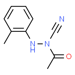 Acetic acid,1-cyano-2-(2-methylphenyl)hydrazide Structure