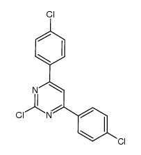 2-chloro-4,6-bis-(4-chlorophenyl)-pyrimidine Structure