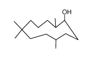 2,6,6,9-Tetramethylcycloundecan-1-ol结构式