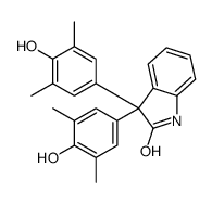 1,3-二氢-3,3-双(4-羟基-3,5-二甲基苯基)-2H-吲哚-2-酮结构式