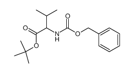 rac-N-(Benzyloxycarbonyl)valine tert-butyl ester结构式