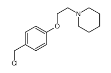 1-[2-[4-(chloromethyl)phenoxy]ethyl]piperidine结构式