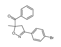 [3-(4-bromo-phenyl)-5-methyl-4,5-dihydro-isoxazol-5-yl]-phenyl-methanone Structure