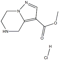 methyl 4H,5H,6H,7H-pyrazolo[1,5-a]pyrazine-3-carboxylate hydrochloride Structure