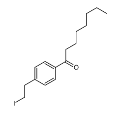 1-(4-(2-iodoethyl)phenyl)octan-1-one Structure