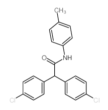 Benzeneacetamide,4-chloro-a-(4-chlorophenyl)-N-(4-methylphenyl)- Structure