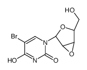 5-bromo-1-[(2R,4R)-4-(hydroxymethyl)-3,6-dioxabicyclo[3.1.0]hexan-2-yl]pyrimidine-2,4-dione Structure