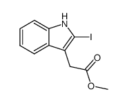 Methyl 2-(2-iodo-1H-indol-3-yl)acetate结构式