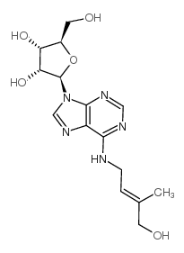 (2R,3R,4S,5R)-2-(6-(((E)-4-Hydroxy-3-methylbut-2-en-1-yl)amino)-9H-purin-9-yl)-5-(hydroxymethyl)tetrahydrofuran-3,4-diol structure