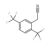 2,5-双(三氟甲基)苯乙腈结构式